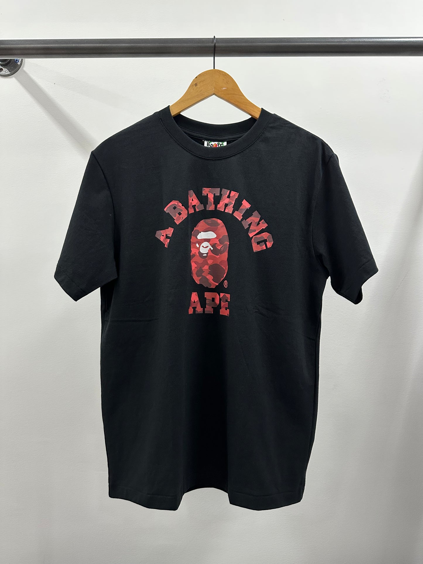 Bape Red College Tee